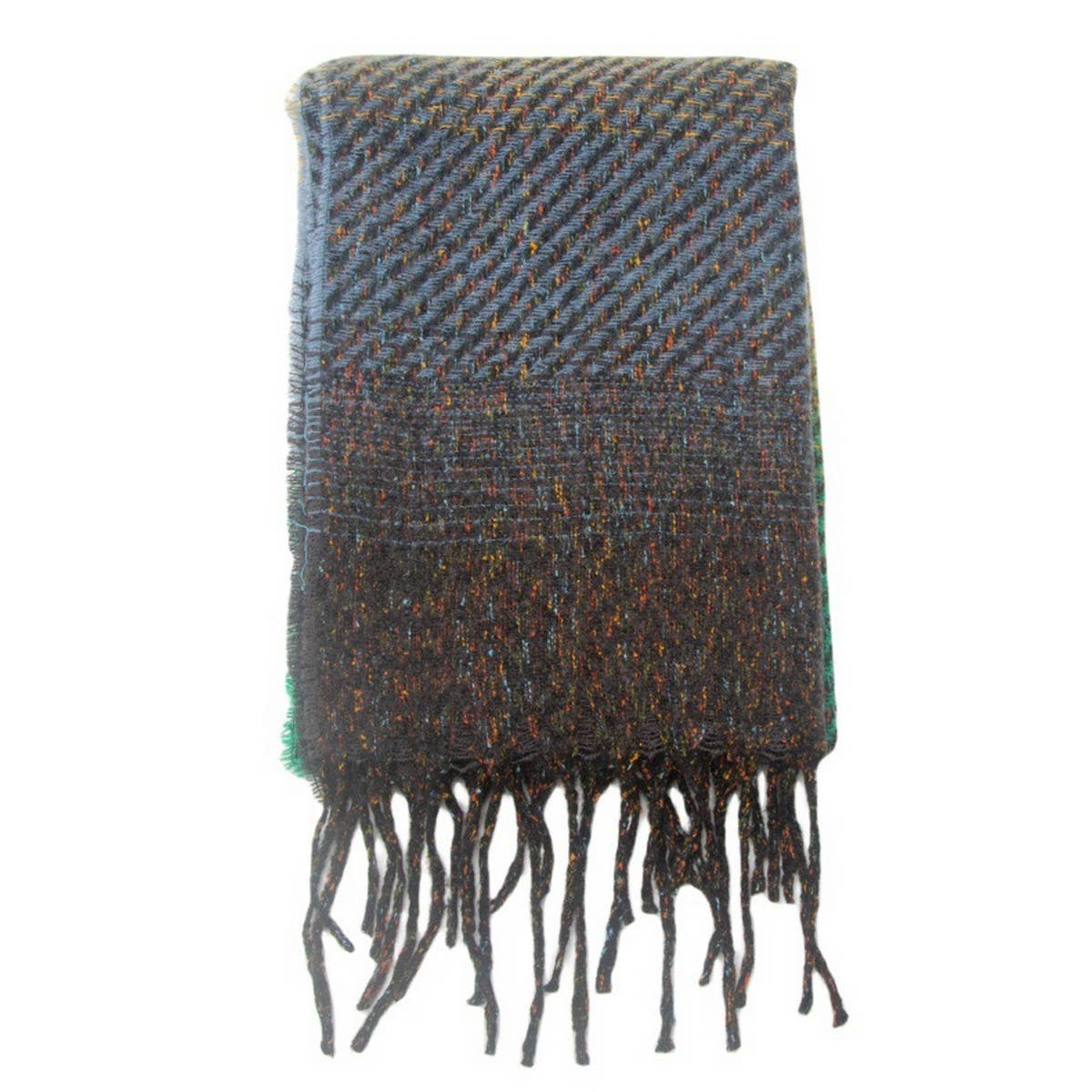 Gradient Tassel Scarf for Women - Winter Shawl