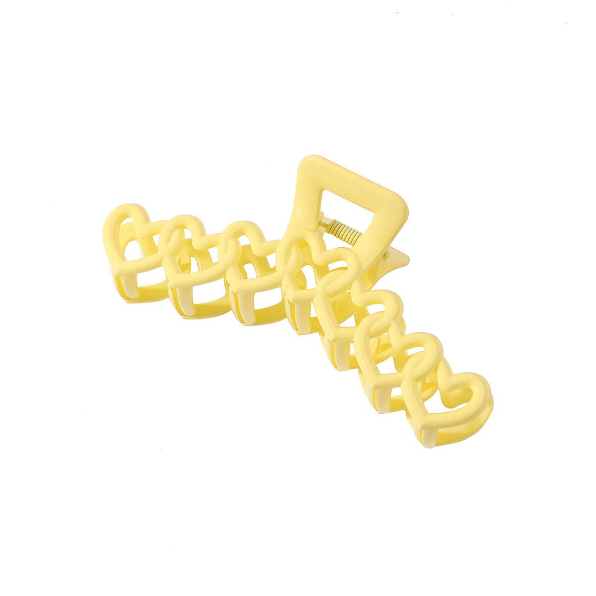 Colorful hollow heart-shaped hairpin simple clip_CWAHA0470