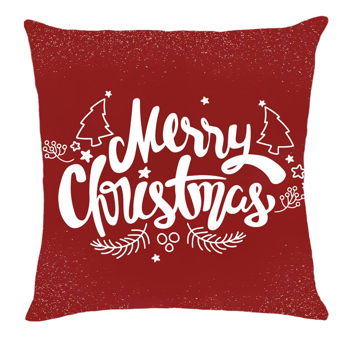 PRINTED VALENTINE'S DAY SNOWFLAKE PILLOW COVER_CWMM0776