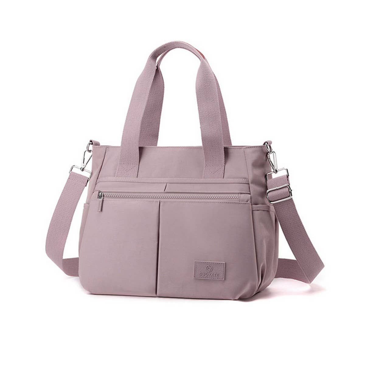 FASHION SOLID COLOR HANDBAG SHOULDER MESSENGER BAG_CWAB3445