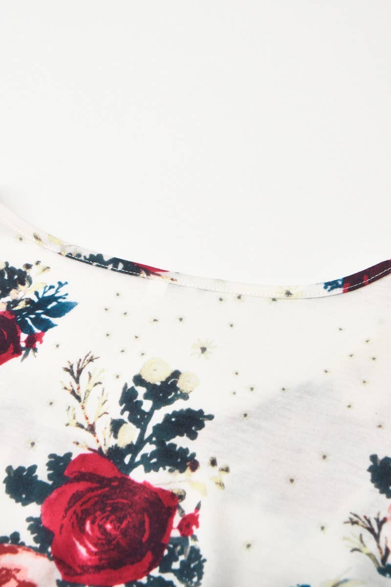 CWDMD3607_PRINTED PATCHWORK MULTIFUNCTIONAL NURSING DRESS