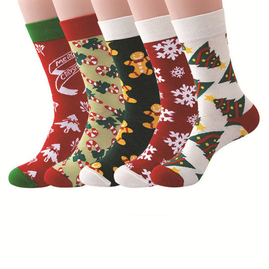 CHRISTMAS SNOWFLAKE GREEN CHRISTMAS SOCKS