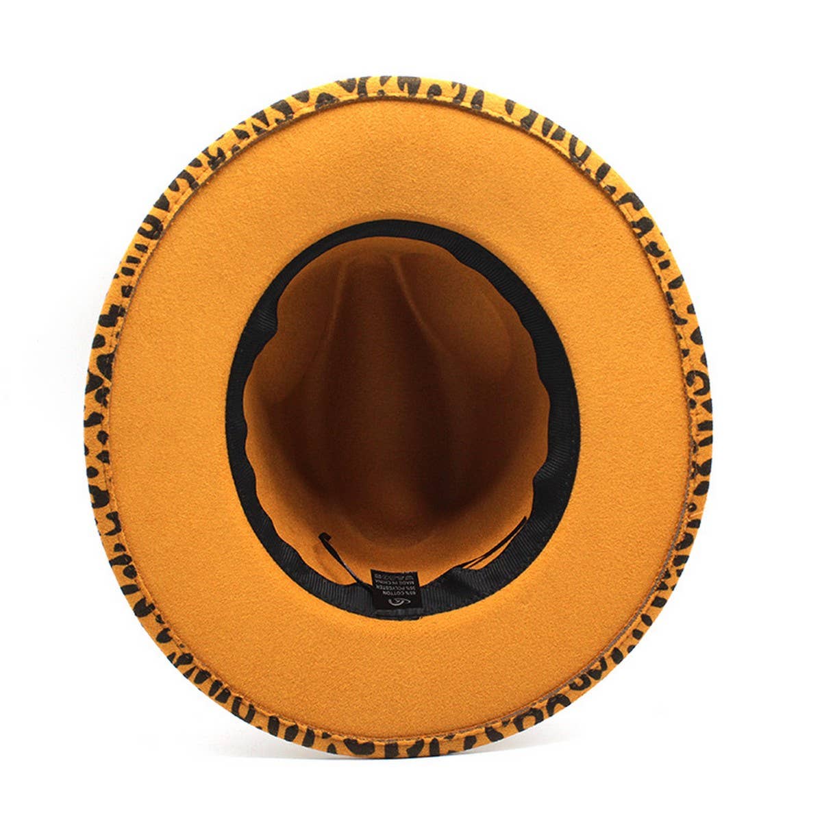 LEOPARD PRINT WOOLEN HAT AND LEOPARD PRINT BELT_CWAH2557