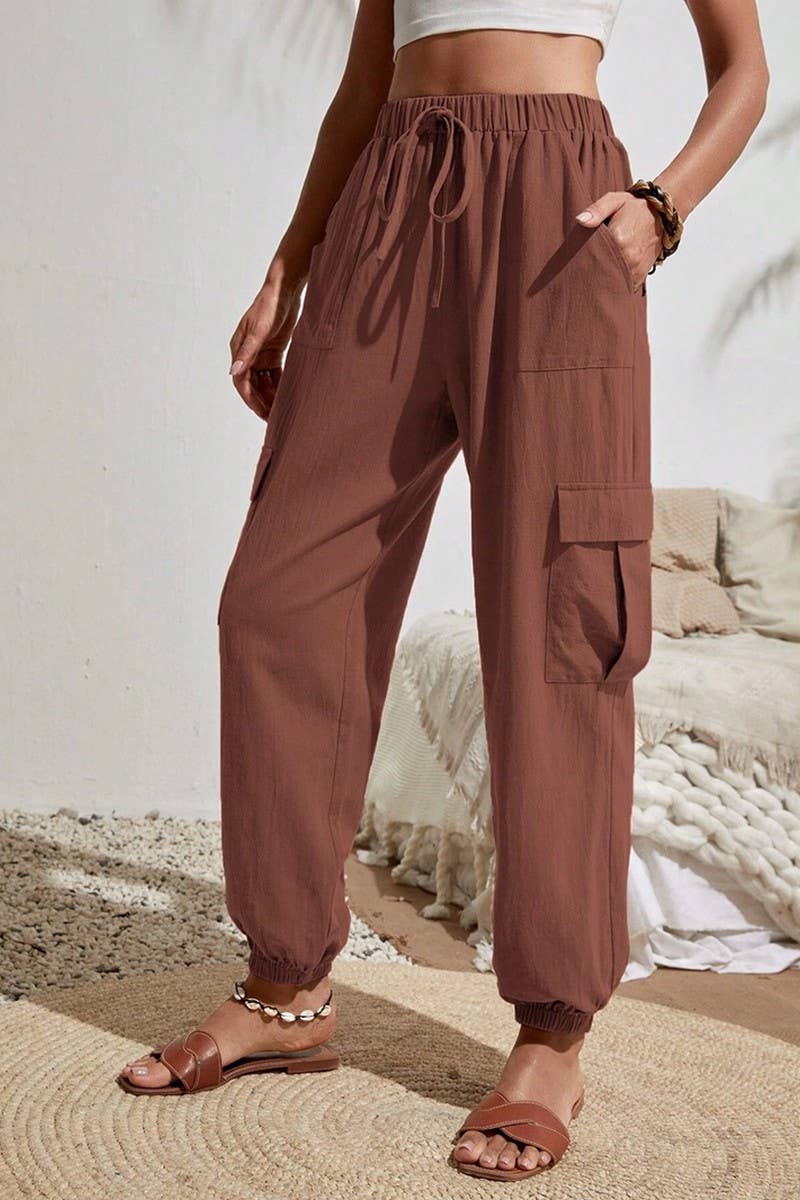 CWBLP1866_SPRING AND SUMMER SOLID COLOR CASUAL OVERALLS