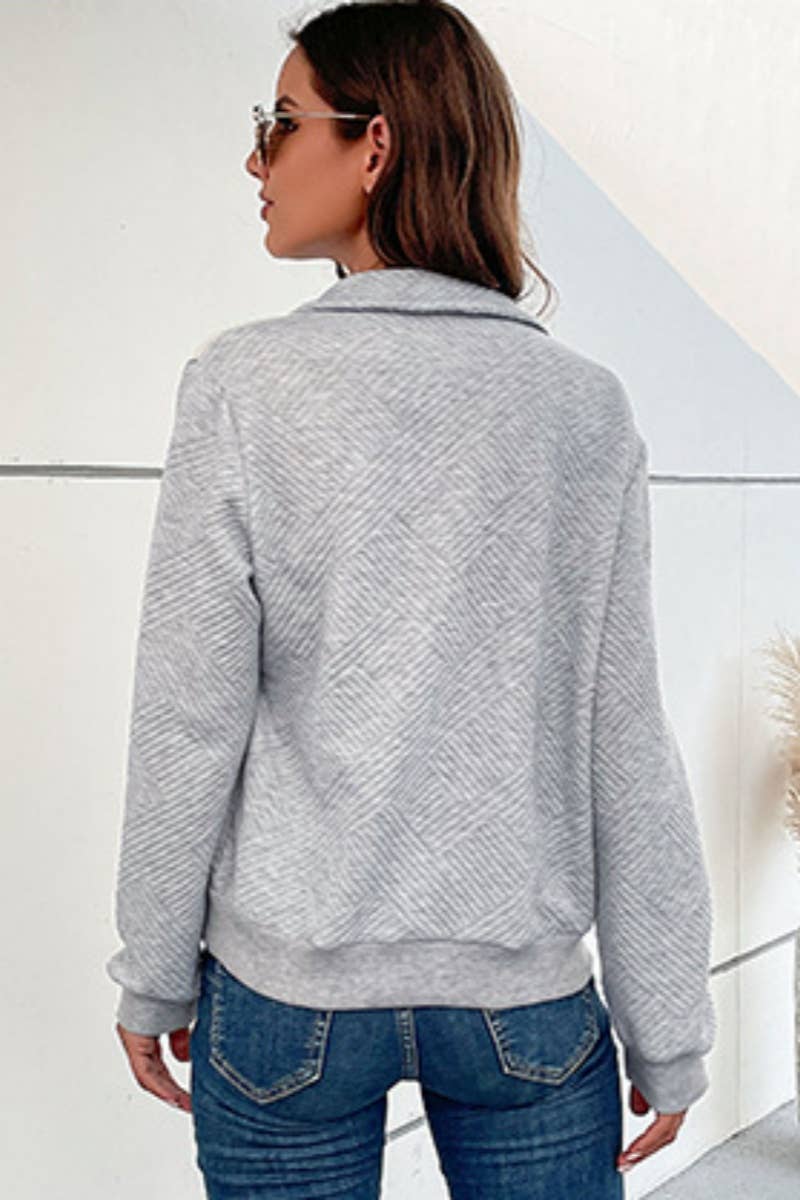 CWOHOL1012_WINTER PLAID PATCHWORK STAND-UP COLLAR HOODIE