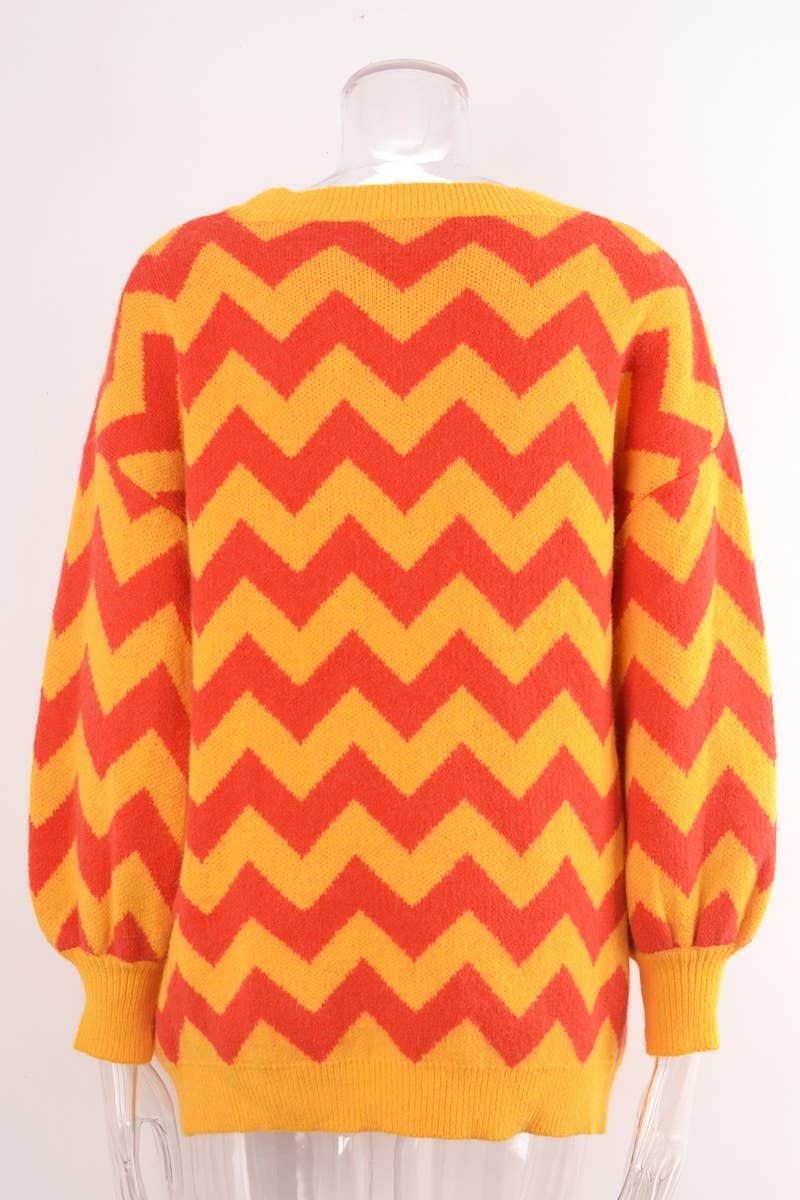 SWEATER WITH CREW NECK AND LANTERN SLEEVES