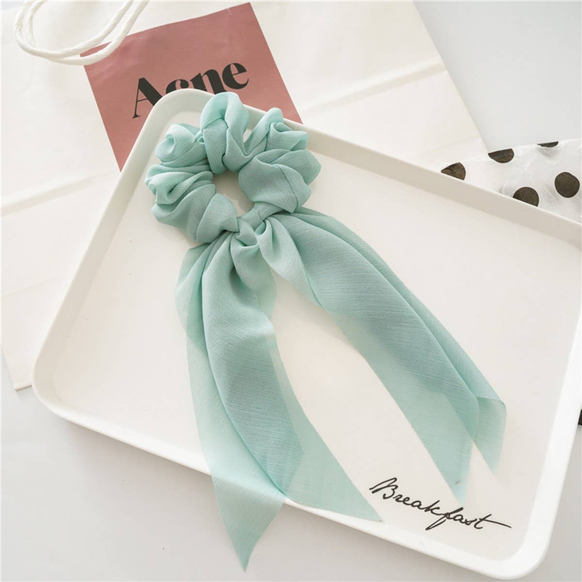 CHIFFON BOW RIBBON TASSEL HAIRBAND HAIRACCESSORIES