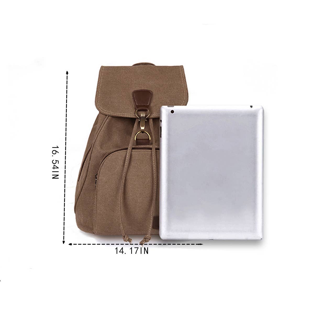 BACK-TO-SCHOOL CANVAS BACKPACK,LAPTOP COMPARTMENT_CWAB2212