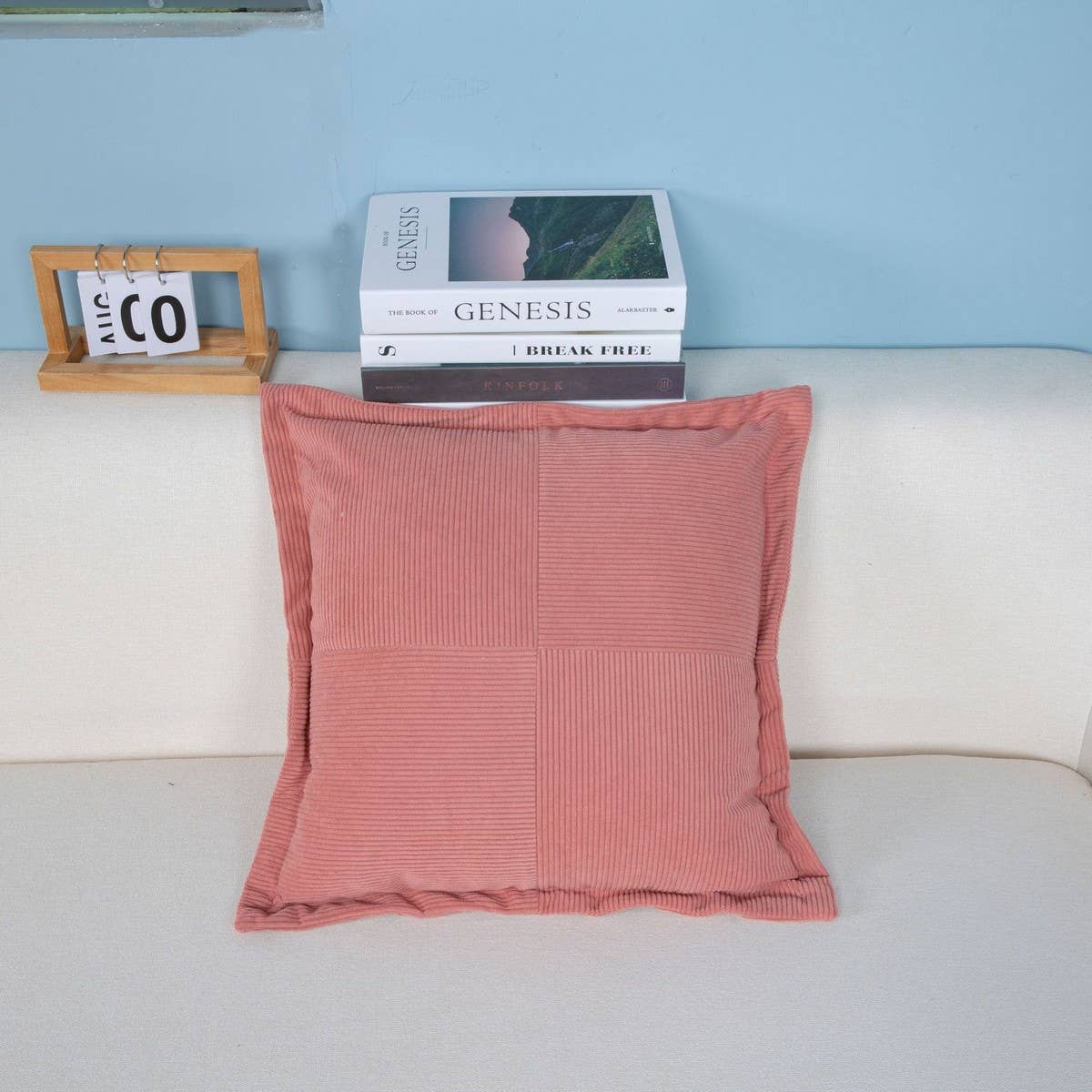 MODERN MINIMALIST WIND LAMP CORE VELVET PILLOWCASE