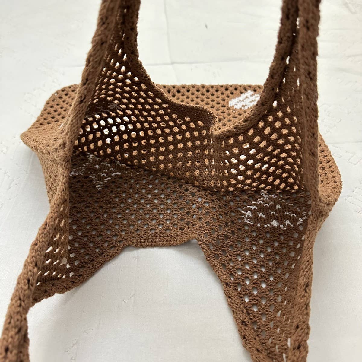 CWAB1957_LOVE STAR PRINTED KNITTED BAG