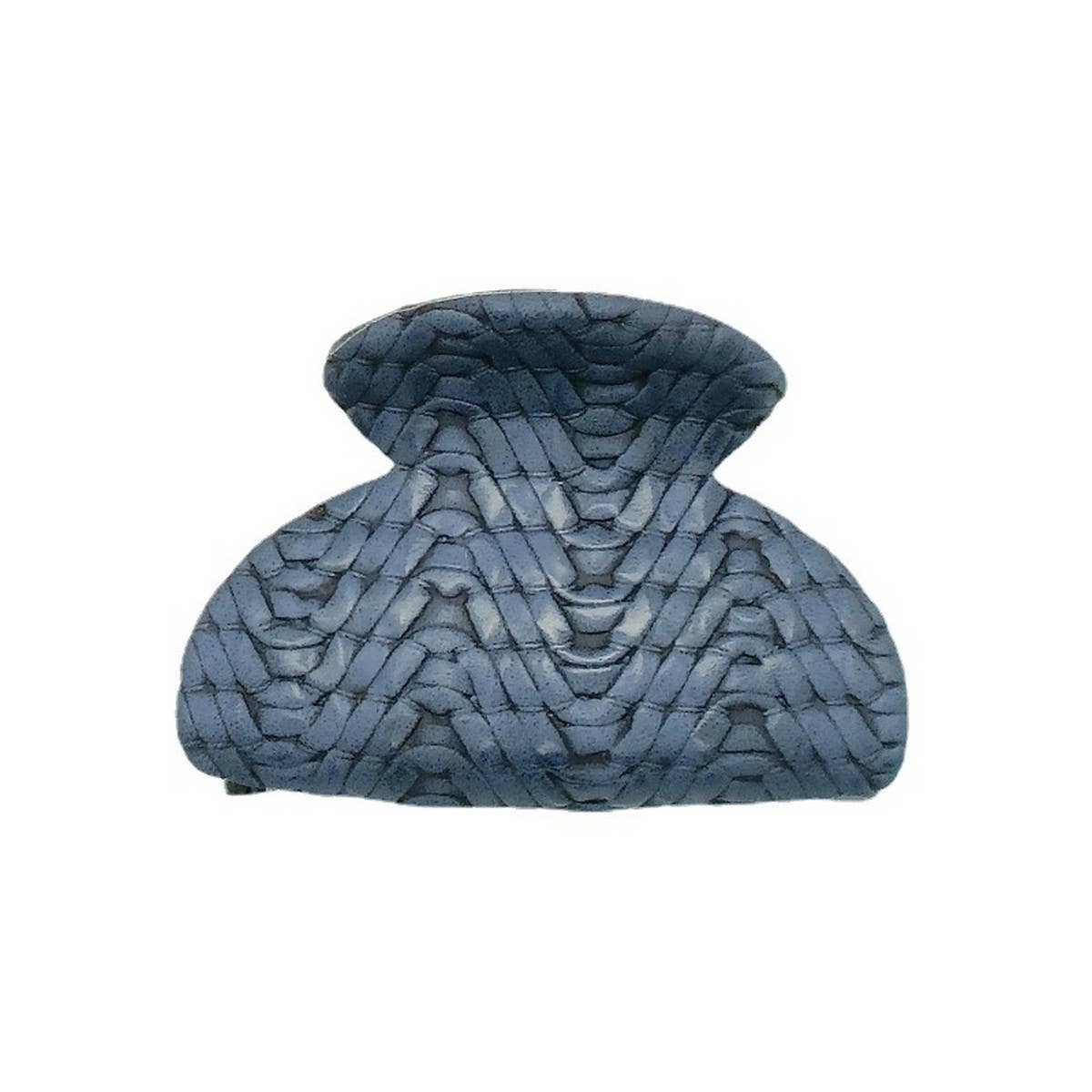 Mini Woven Faux Leather Tribal Hair Claw