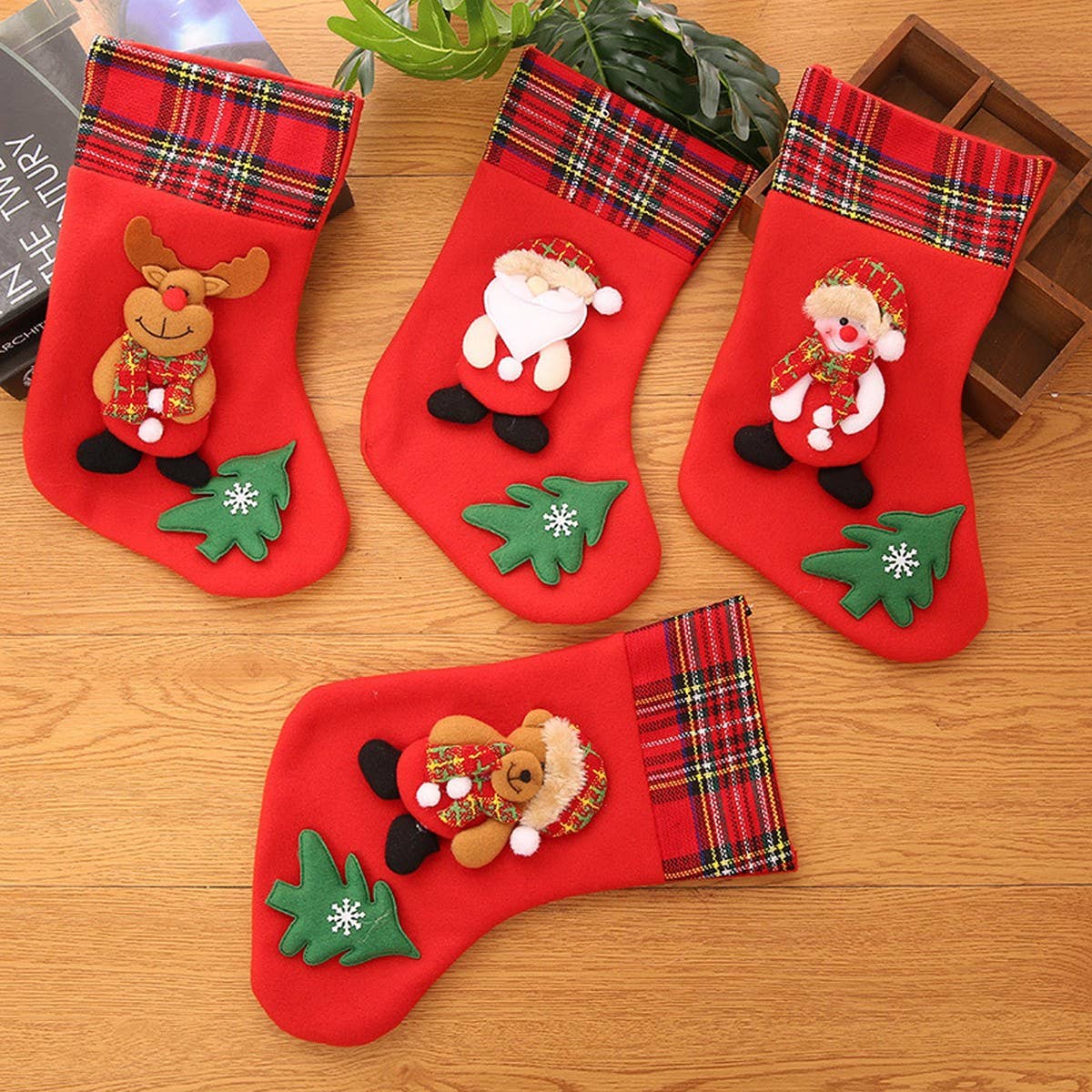 NEW CARTOON CHRISTMAS SOCKS GIFT BAG
