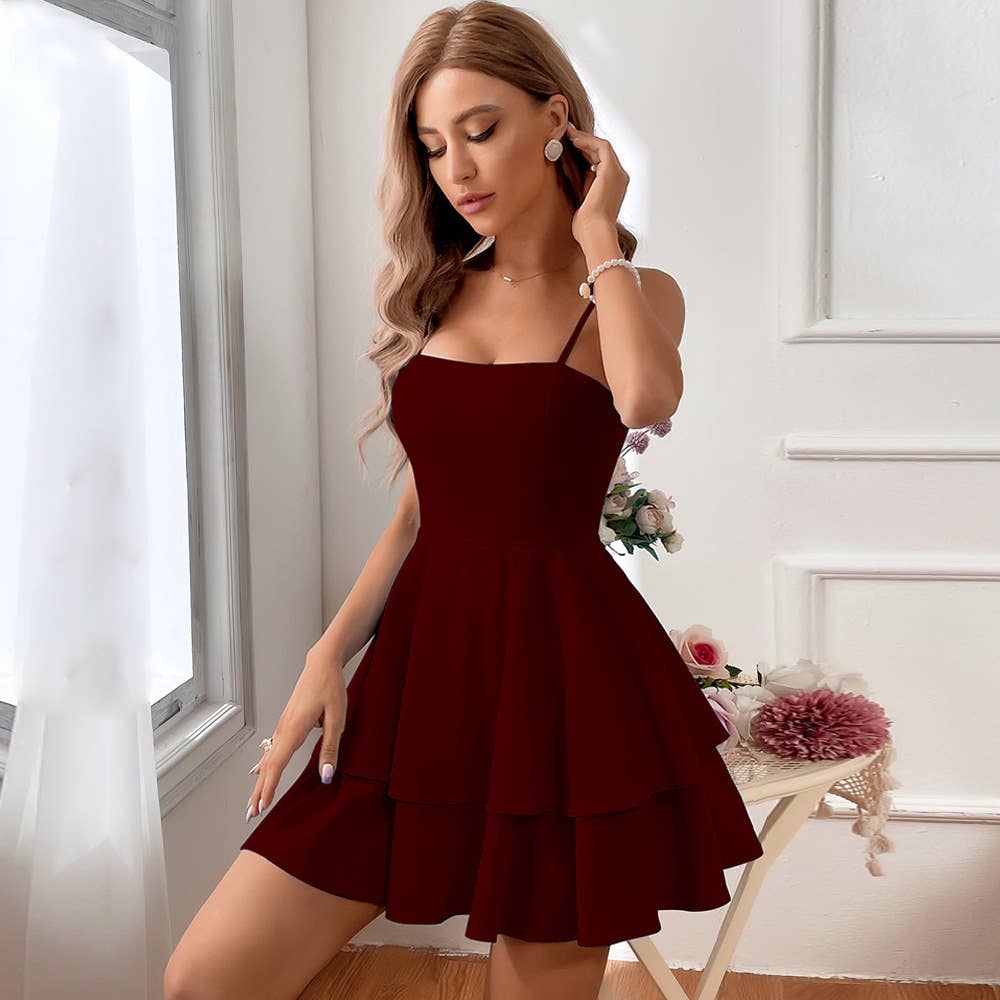 Backless Butterfly Knot Tie Short Sexy Dress