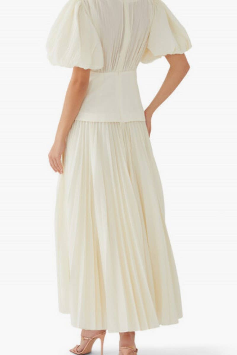 CWDMD5728_CASUAL SOLID COLOR V-NECK LACE-UP DRESS