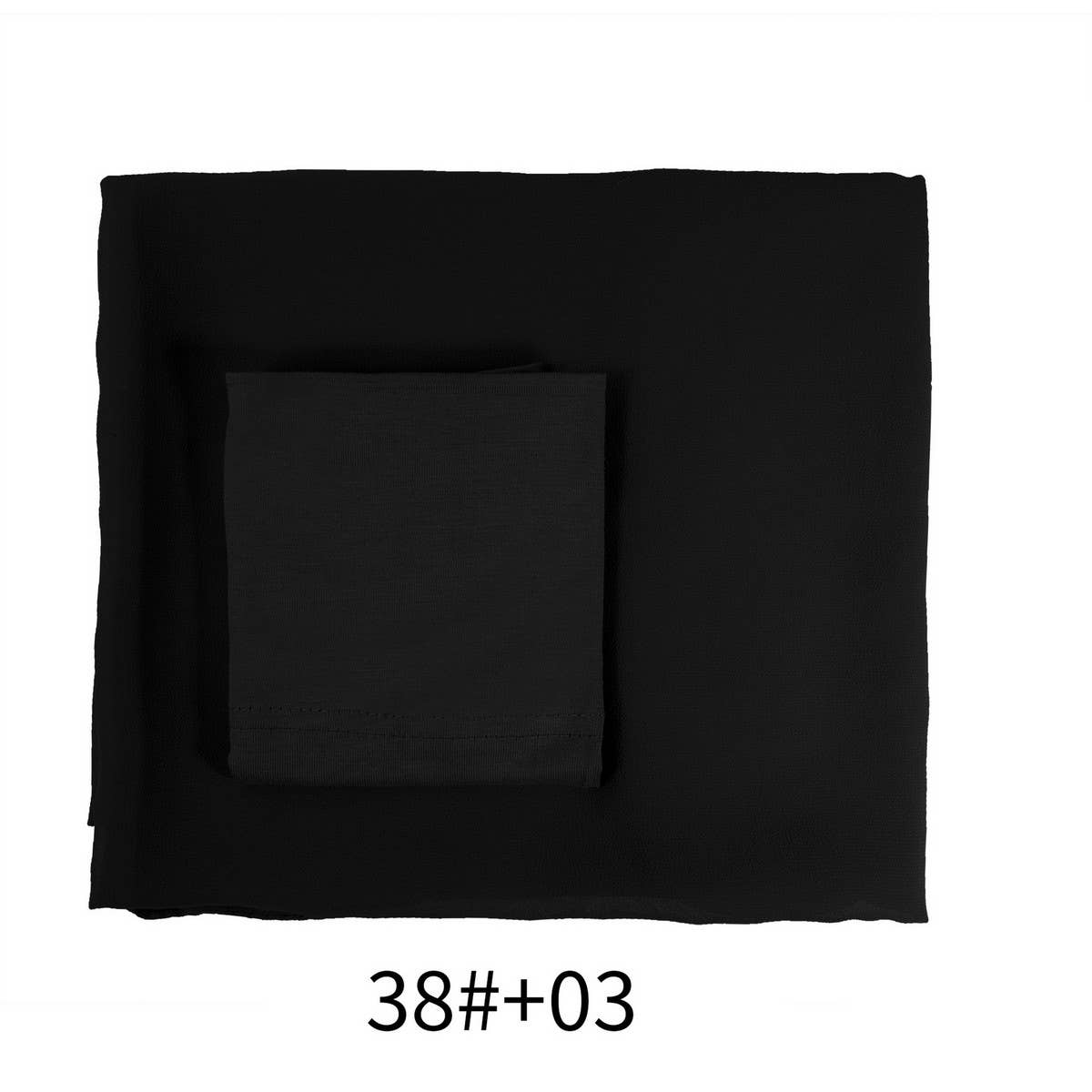 TWO-PIECE CHIFFON SHAWL AND HEADSCARF