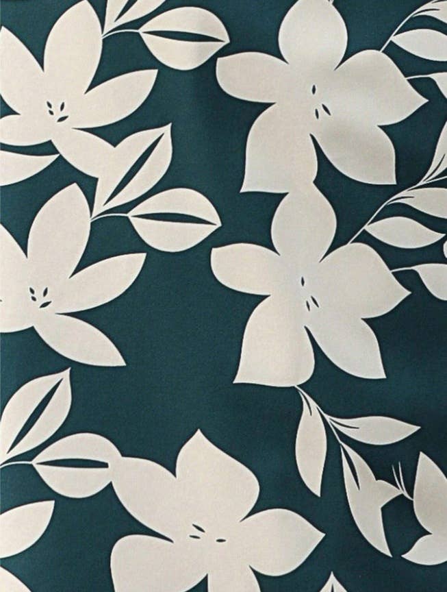 Printed V-neck slit hip-hugging elegant dress