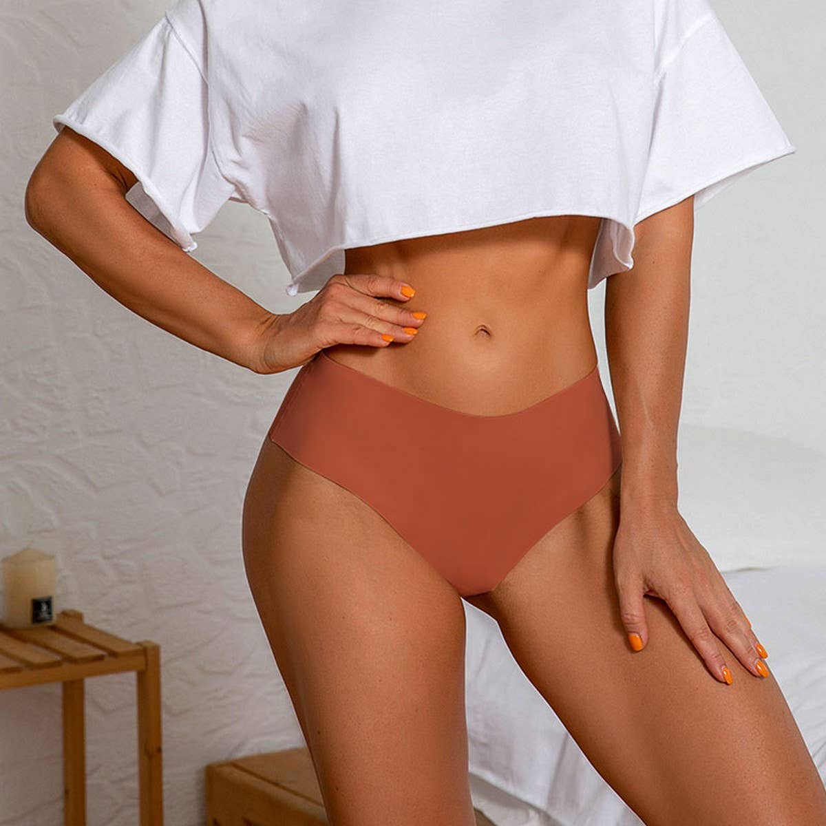 WOMEN SEAMLESS ICE SILK QUICK DRYING UNDERWEAR