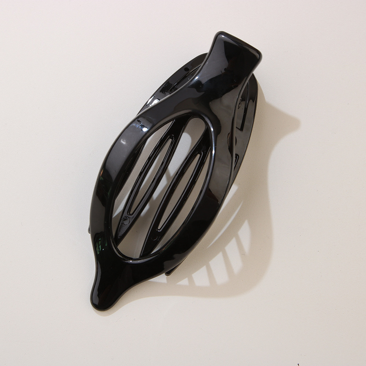 Leaf Oval Hair Clip ??Minimalist Claw Barrette_CWAHA6511