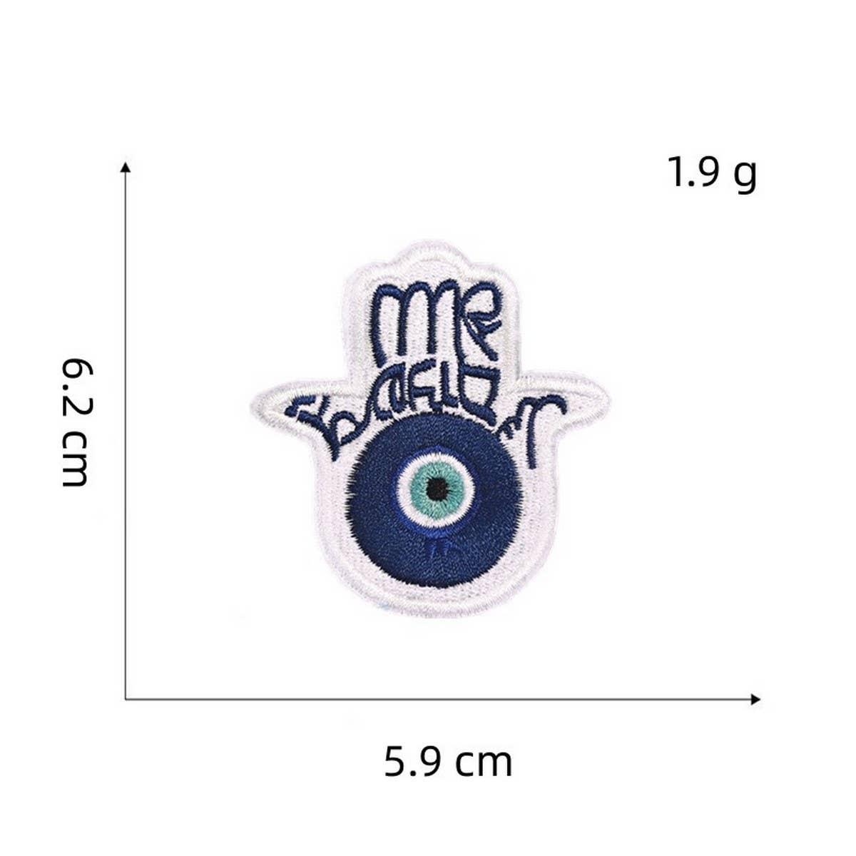 NEW DEVIL'S EYE EMBROIDERY CLOTHING PATCH