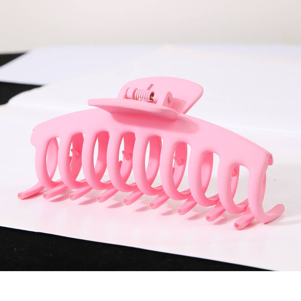 4.3" Matte PS Plastic Hair Claw Clip, Strong Hold_CWAHA0090