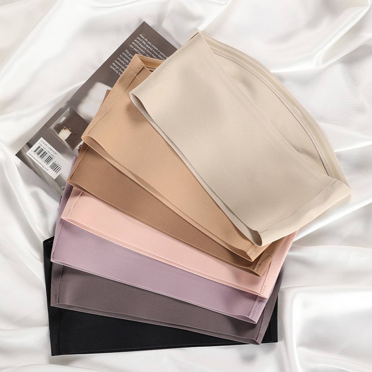 SEAMLESS PLUS SIZE CHEST WRAP STYLE GATHERING BRA