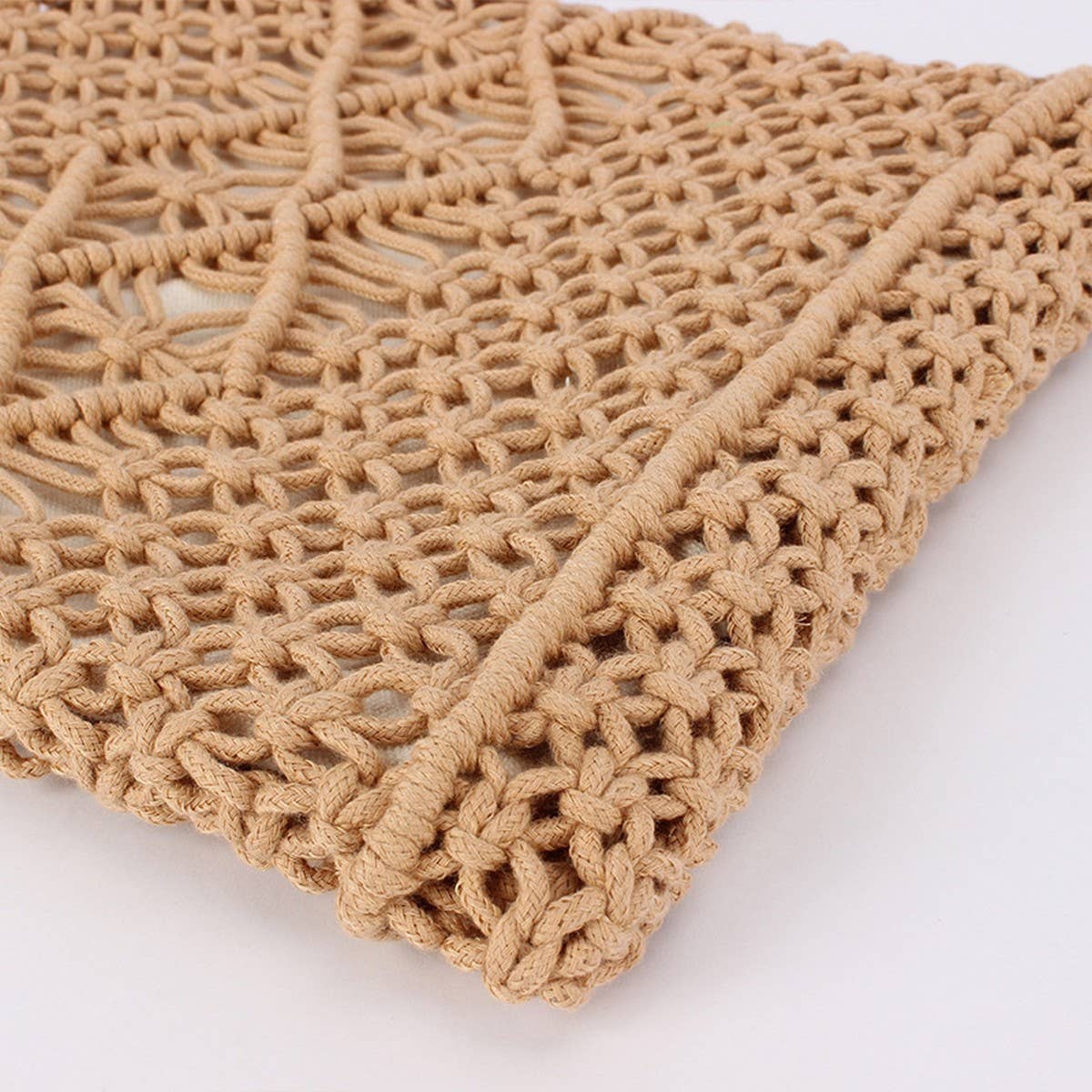 SOLID COLOR VERSATILE SIMPLE HOLLOW HAND-WOVEN BAG_CWAB4686