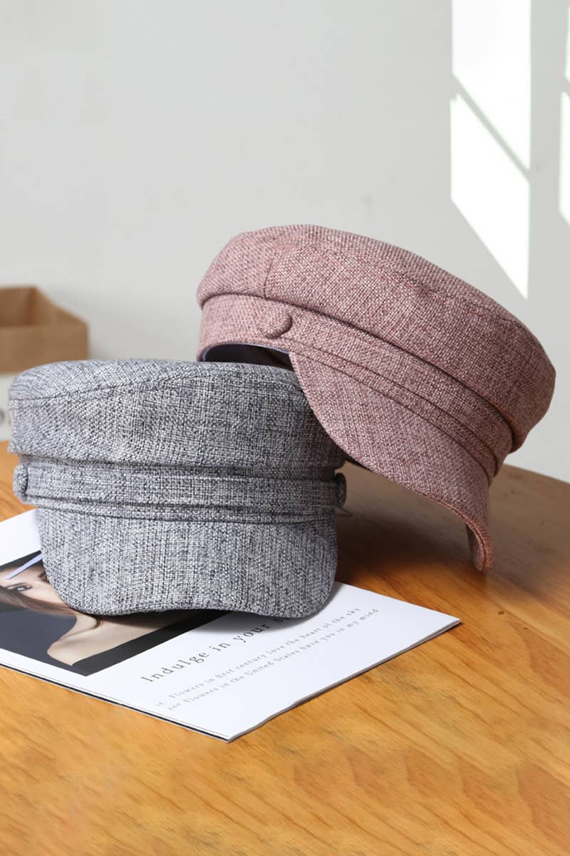 SOLID BAKER BOY HAT_CWAH0488