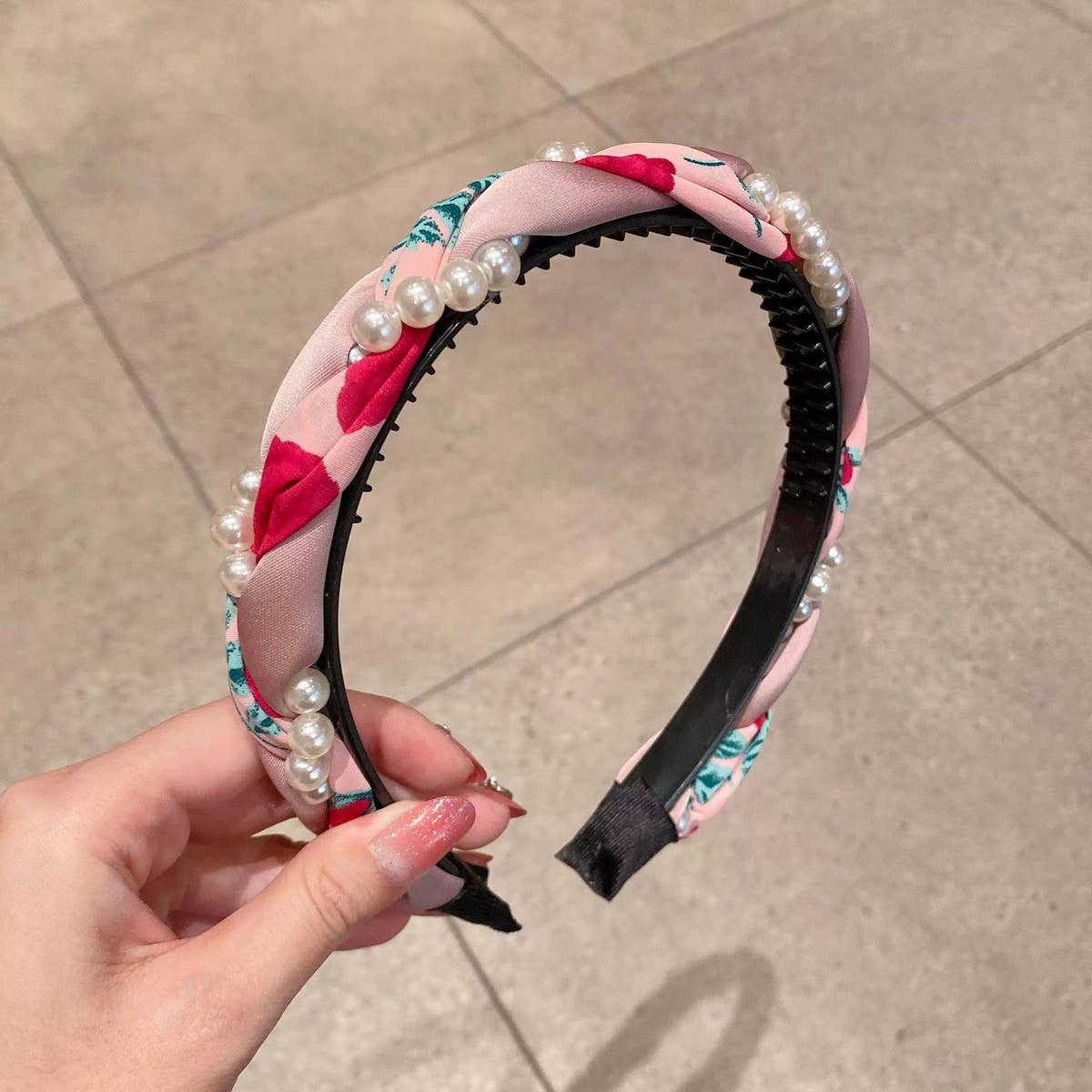 2024 NEW PEARL FLOWER HAND-WOVEN HEADBAND_CWAHA1704