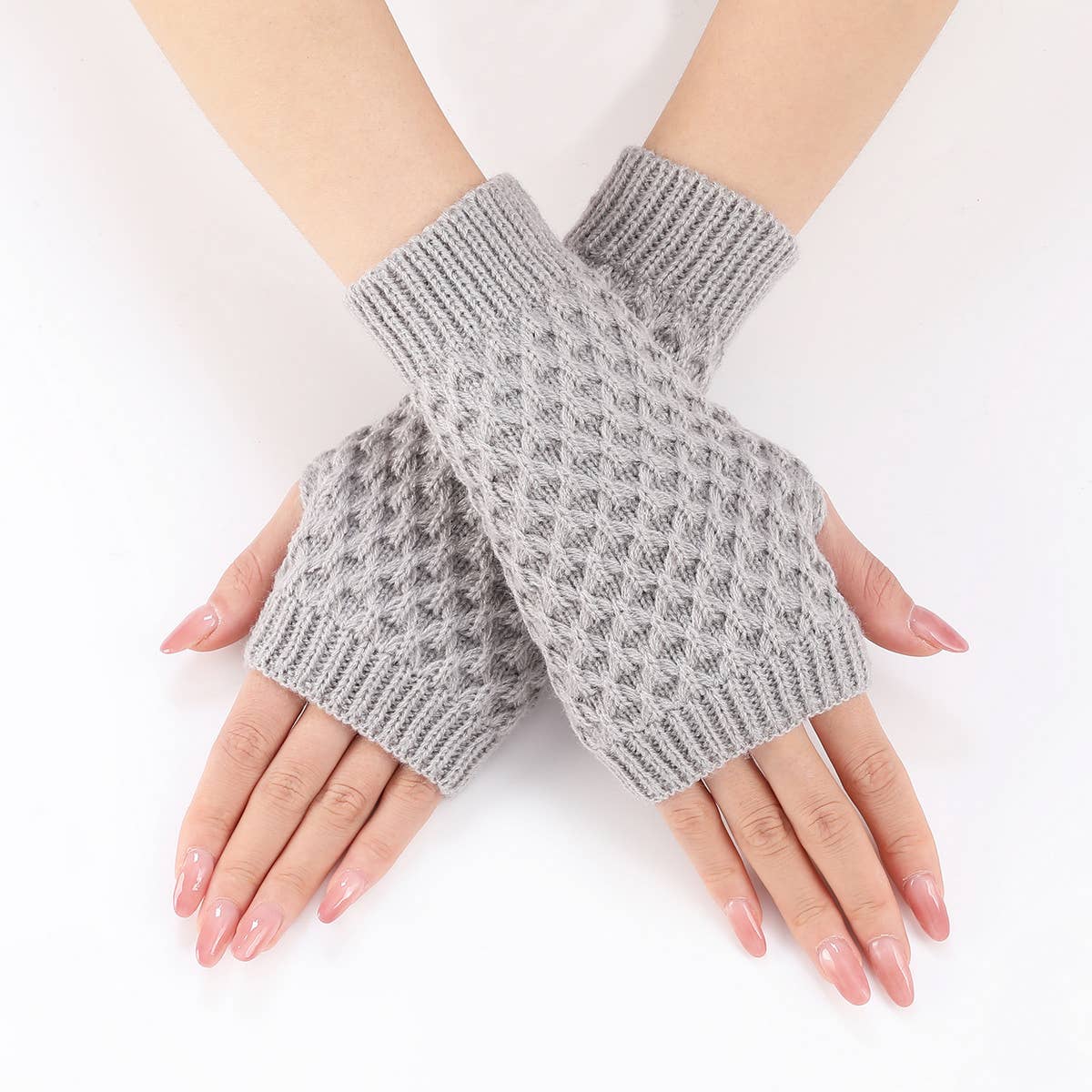 WARM AND COLD-PROOF PINEAPPLE FLOWER GLOVES_CWAG0107
