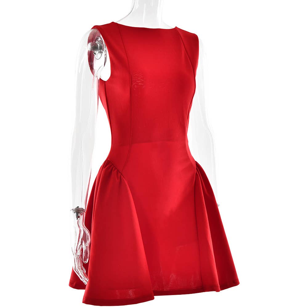 Off Shoulder Ruched Backless Mini Bodycon Dress