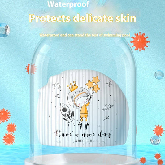 Kids' XL Silicone Swim Cap Waterproof,Cute Cartoon