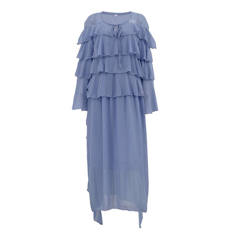 Layered design sense,elegant refined cake dress