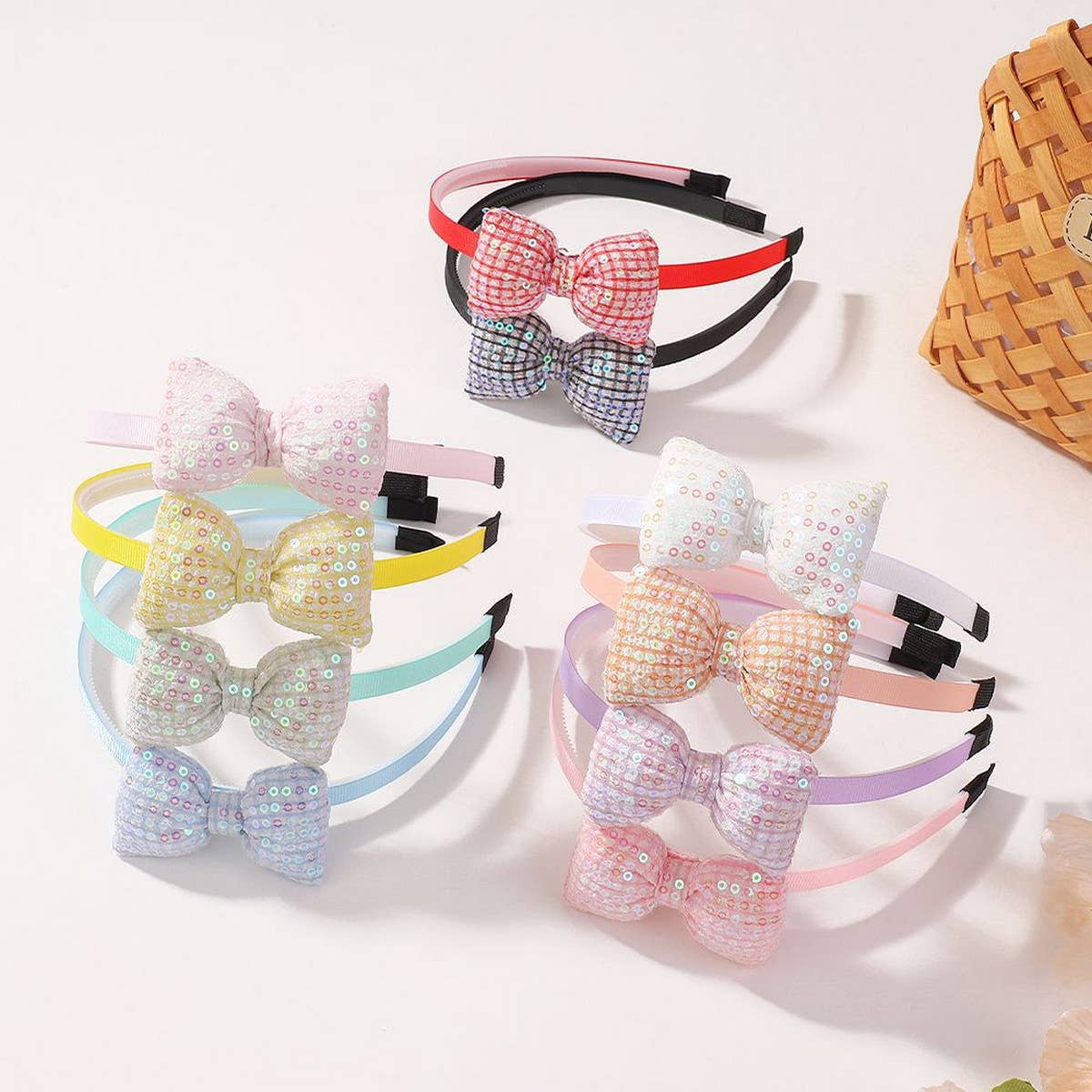 CHILDREN'S BOW 3D SEQUINED HEADBAND