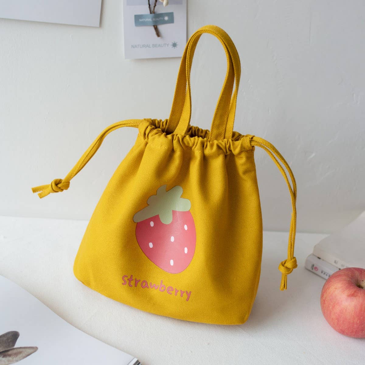 Canvas Lunch Bucket Tote Bag for Students_CWAB5670