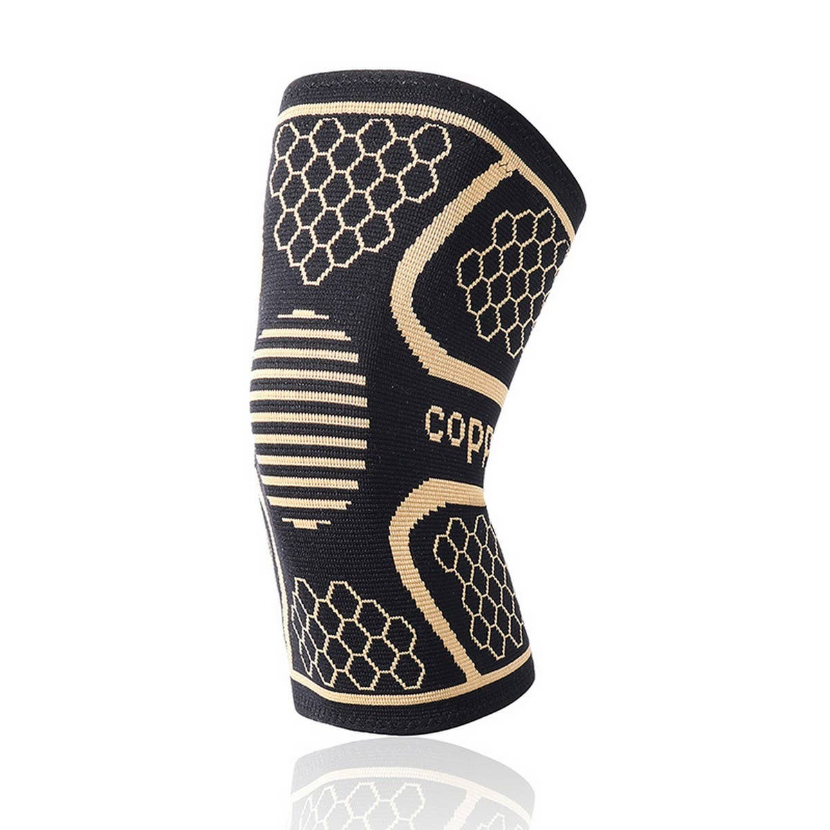 Copper Nylon Knit Knee Brace for Running & Sports