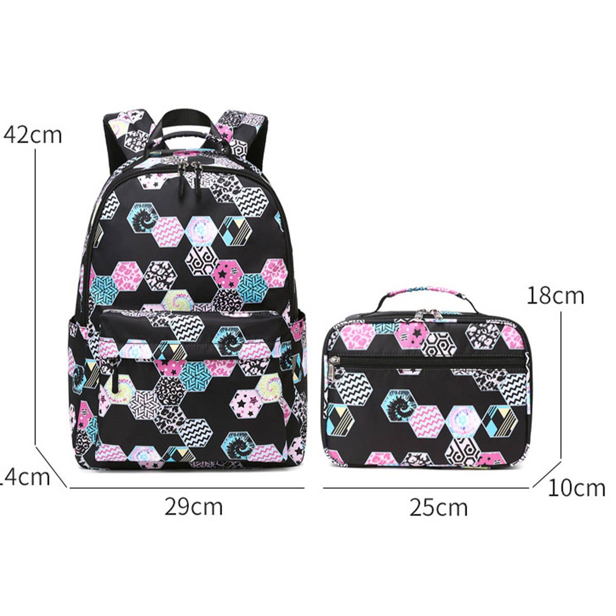 2-Piece Waterproof Backpacks for School Girls_CWAB5502