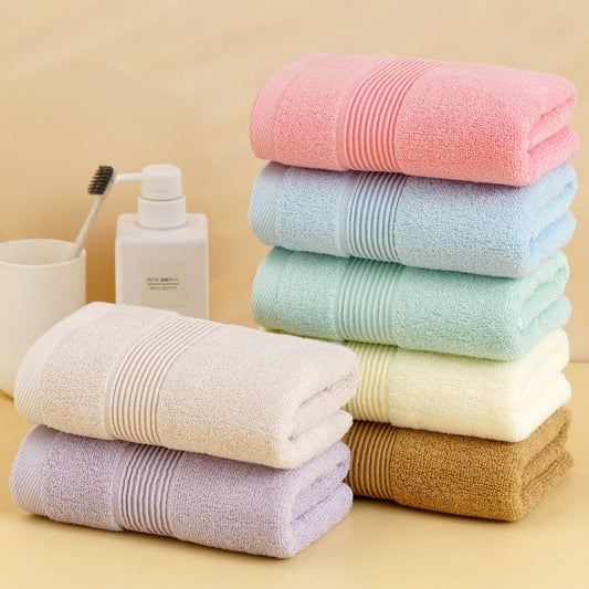 HOUSEHOLD SOLID COLOR THIN SOFT COTTON TOWEL