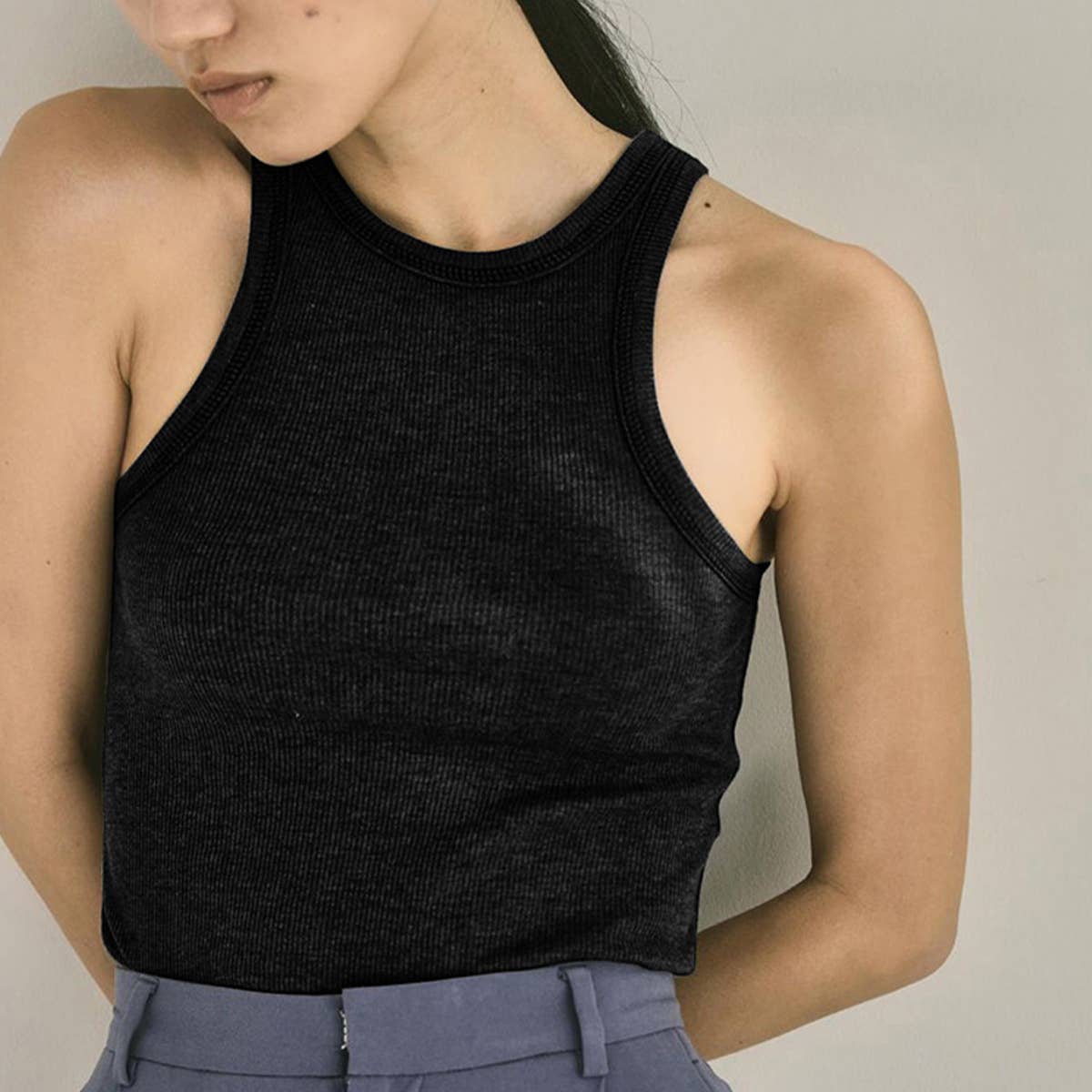 TEXTURED I-STRIPE VEST