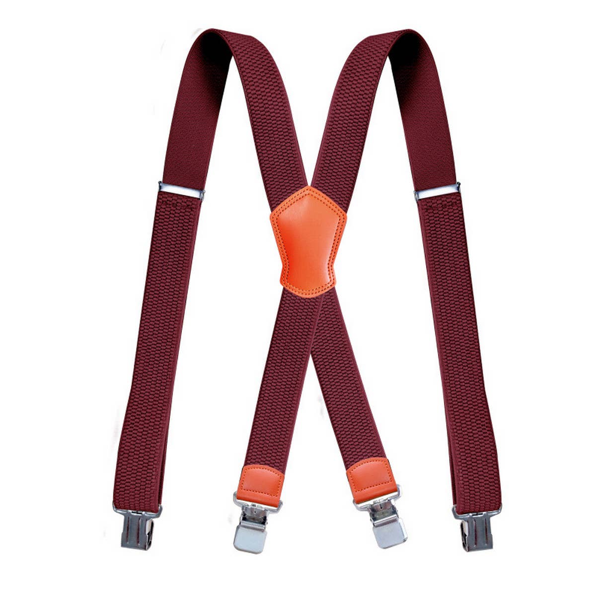 UNISEX ELASTIC X-SHAPED SUSPENDER CLIP
