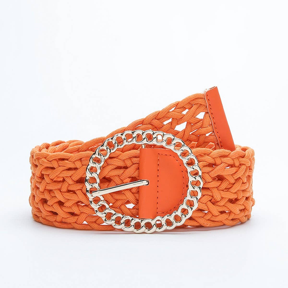 WOMEN'S OBI BRAIDED WITH LARGE ROUND BUCKLE