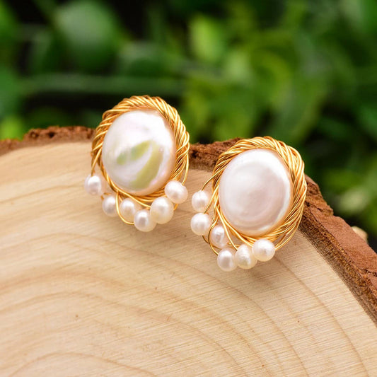 HIGH-END AND VERSATILE RETRO PEARL EARRINGS