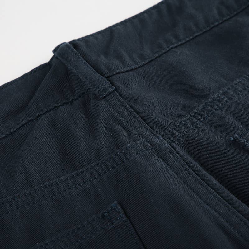 RIVET SPLIT LOW-RISE BAGGY DROP WIDE-LEG JEANS