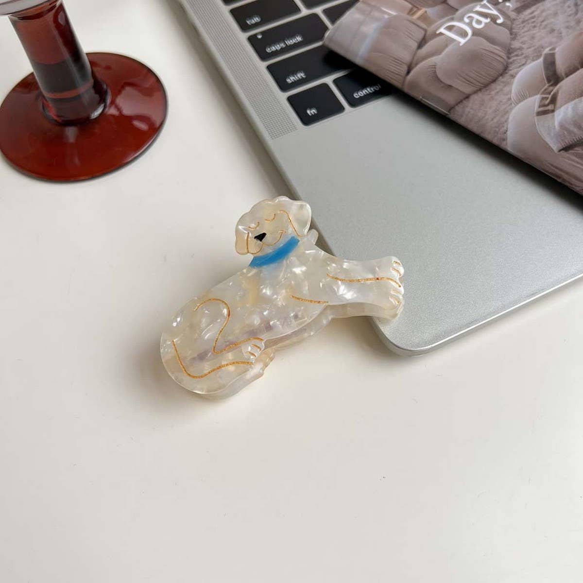 Cartoon Dog Acetate Hair Claw Clip for Girls_CWAHA5780