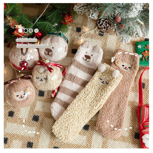 CWMS02732_KIDS FAMILY CHRISTMAS CREW SOCKS WINTER GIFT