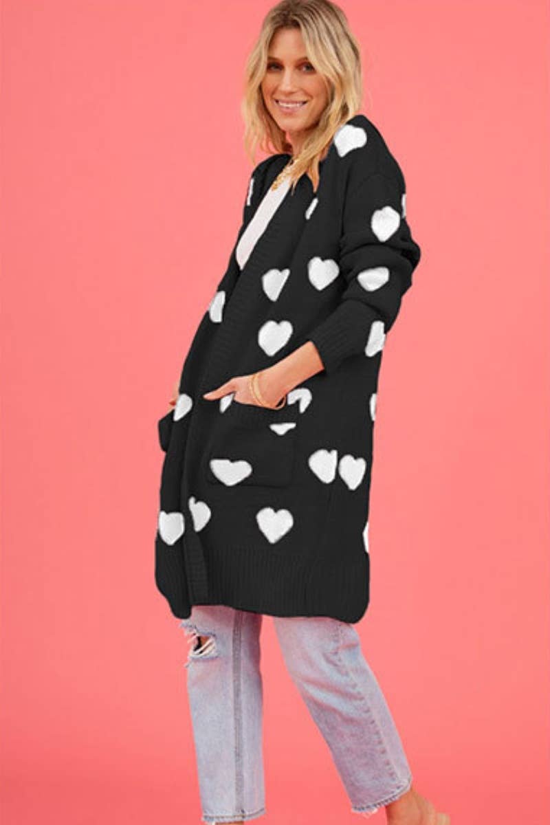 CWOCAL2211_KNIT LOVE POCKET SWEATER CARDIGAN LONG