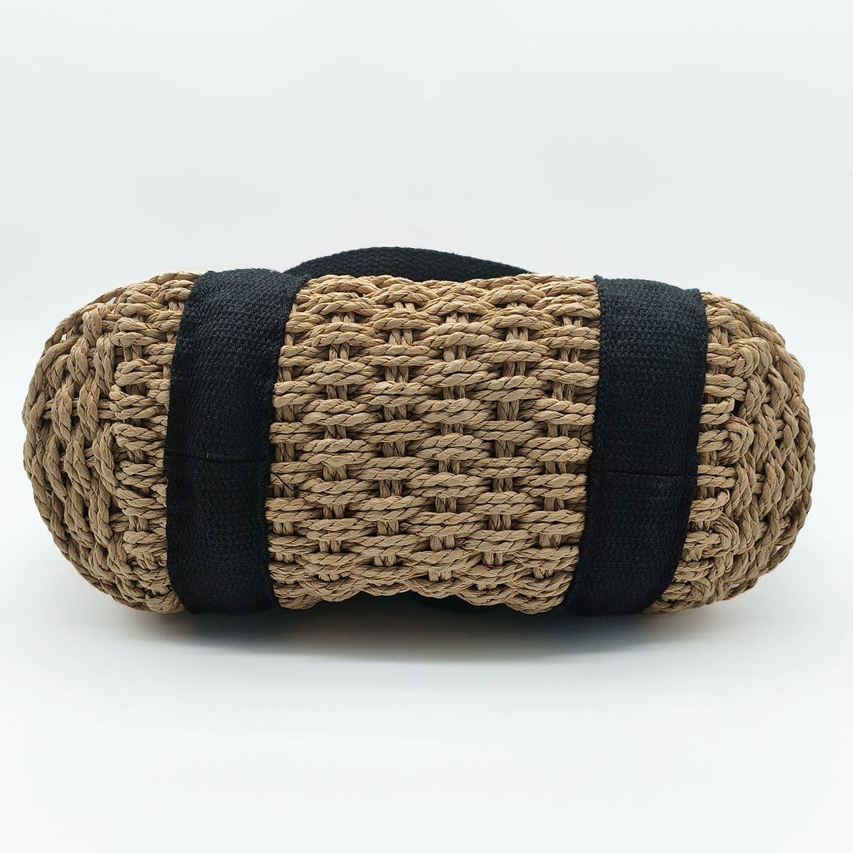 WOMEN CASUAL WOVEN STRAW SQUARE TOTE BAG _CWAB0822