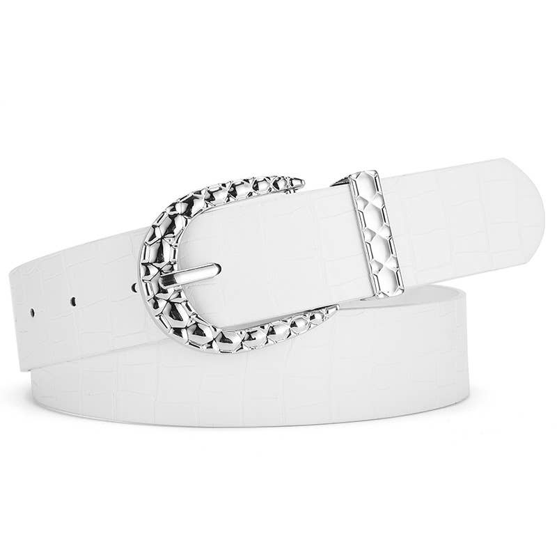 Oval buckle fashionable version trendy belt