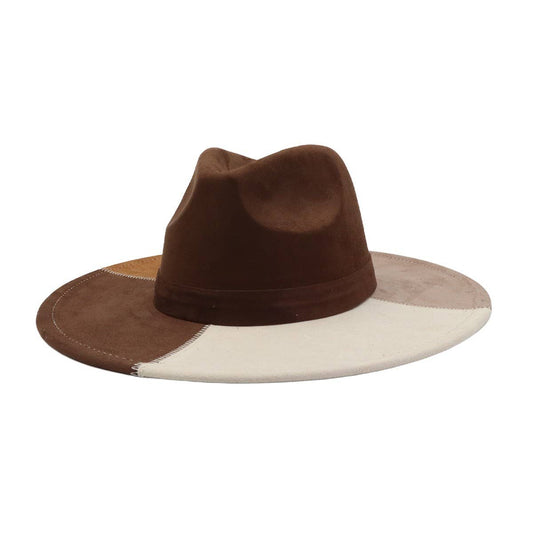 Unisex Wool Cowboy Fedora Hat Ethnic Style_CWAH04439