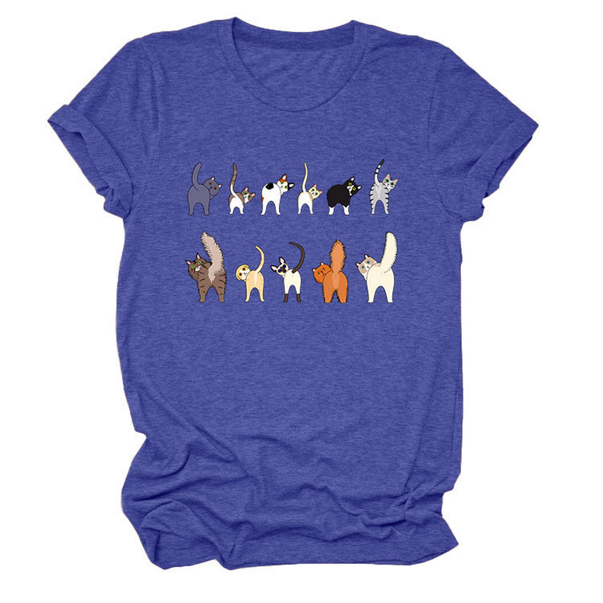 Cute Cat Graphic Tee ? 11 Cats Turn Around