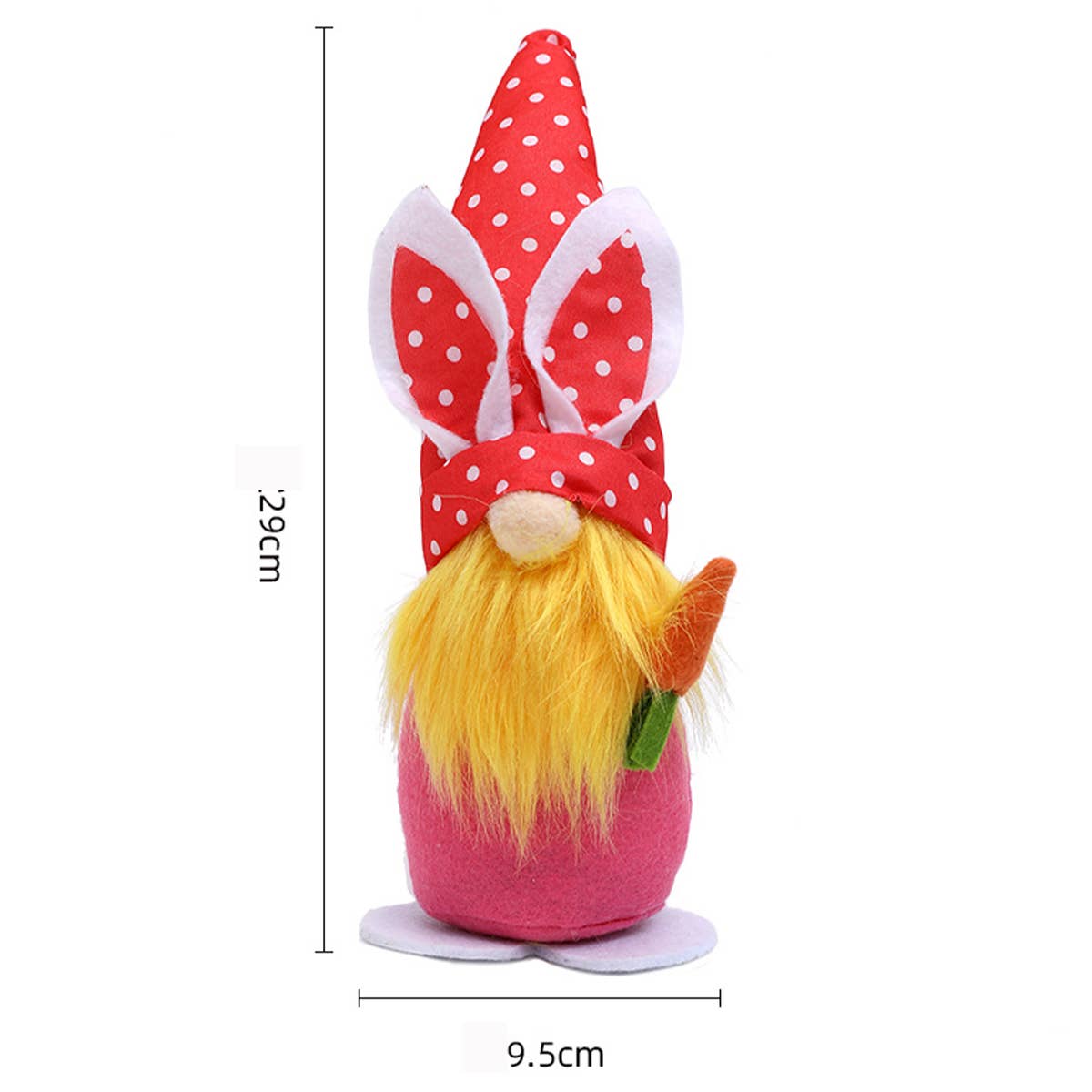 CWMM9488_EASTER COLORFUL RABBIT EAR POINTY HAT ORNAMENTS
